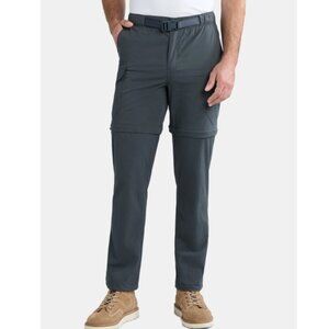 Ozark Trail Men's and Big Men's Zip Off Convertible Cargo Pants, Sizes 32